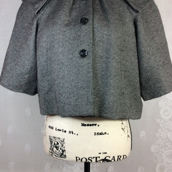 Twelfth St Black Ivory Tweed Crop Unique Blazer M - Picture 4 of 10
